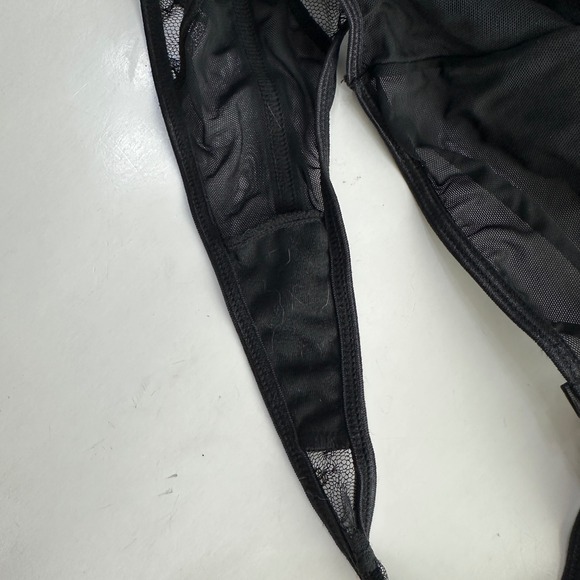 iCollection Black Sheer Lace Bodysuit Teddy Lingerie Plus Size 3X Sexy Romantic - Picture 7 of 9